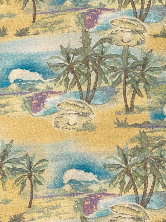 Arvid Pearls Hawaii Shirt (Mustard) - Nudie Jeans