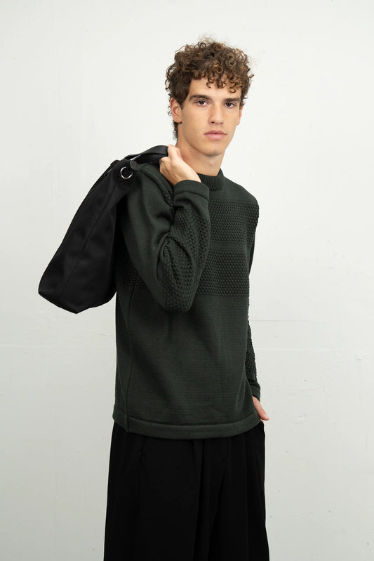 Fishermen Rank-III Crew Neck (Dark Forest Green) - S.N.S Herning