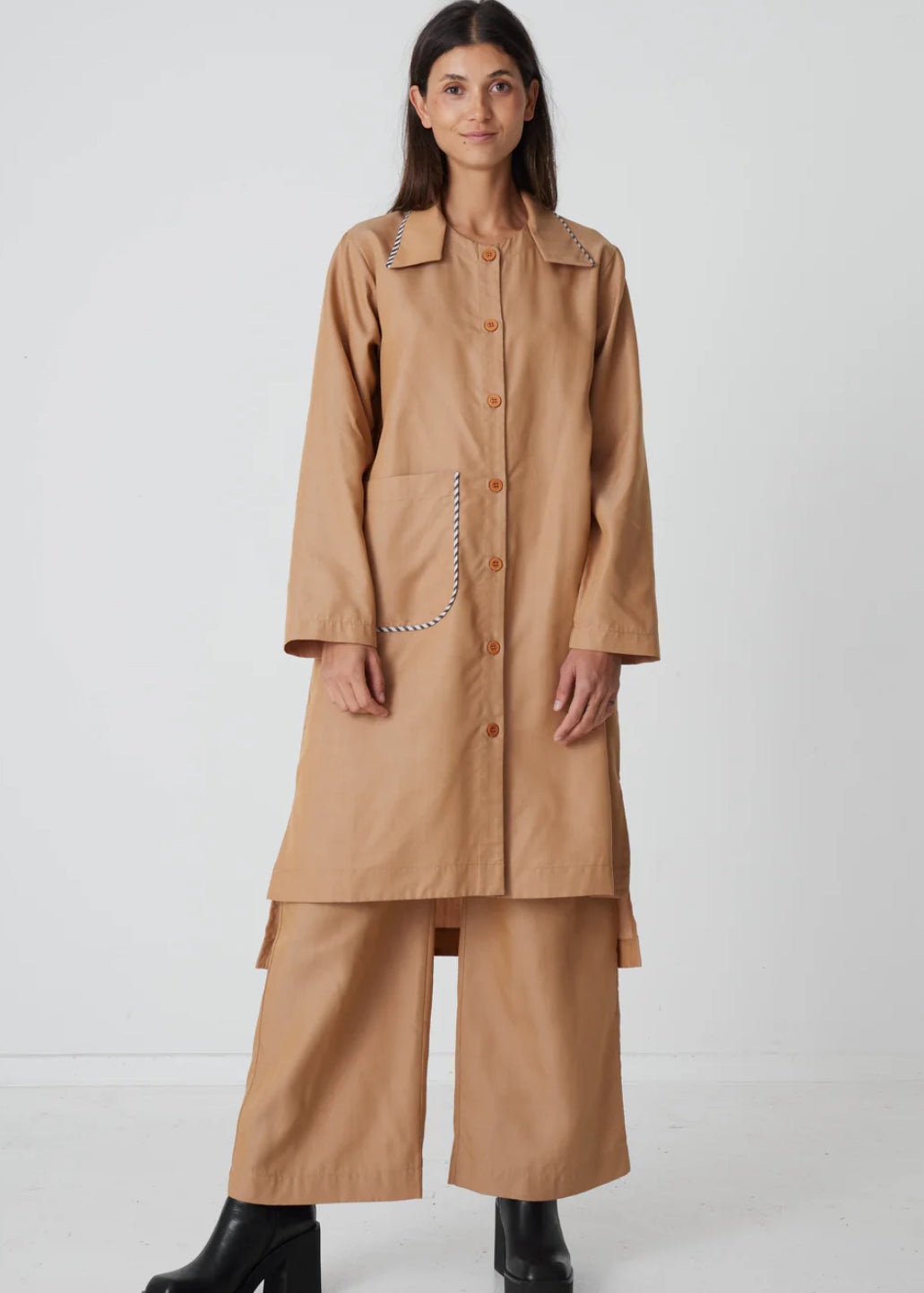 Uma Shirt (Camel) - La Femme Rousse