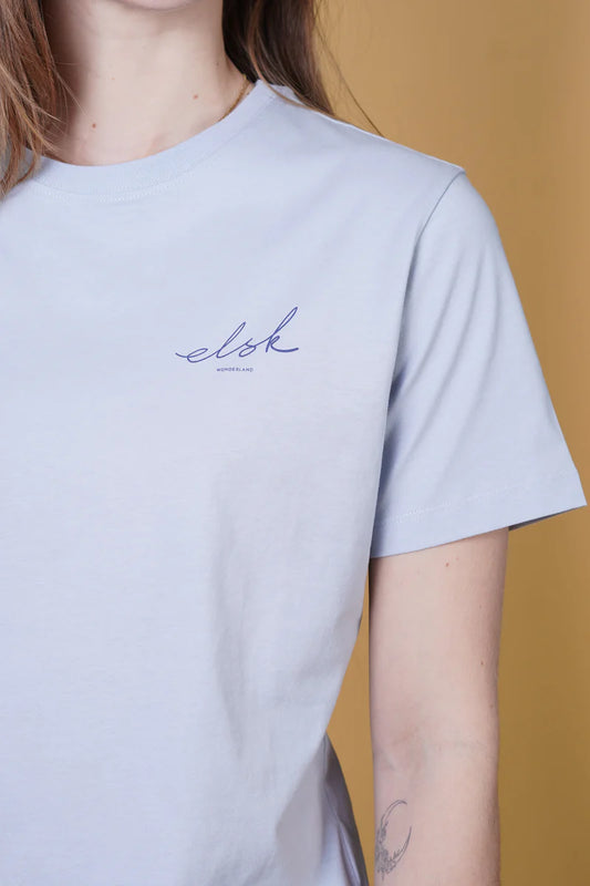 SIGNED BASIC WOMEN'S CLASSIC T-SHIRT BLUESKY BLUE - RES-RES