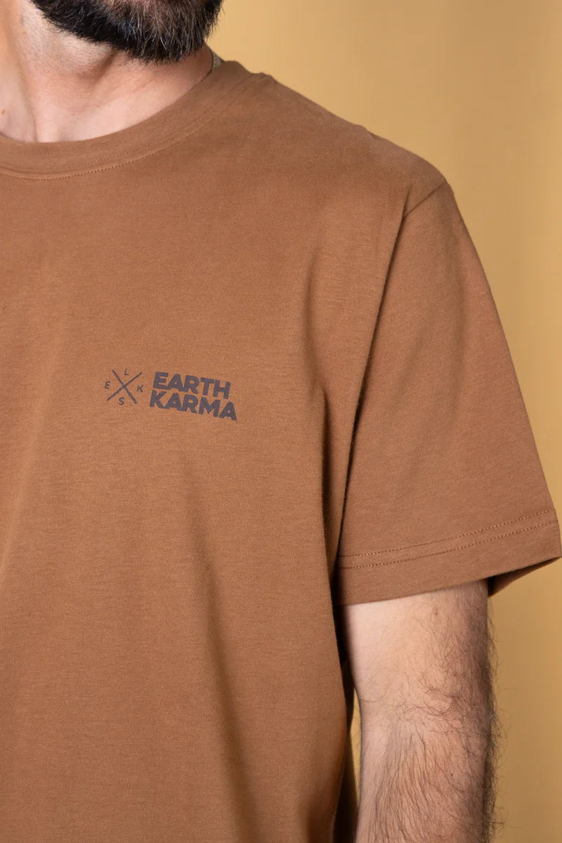 Earth Karma Brushed T-Shirt /Hazel Brown
