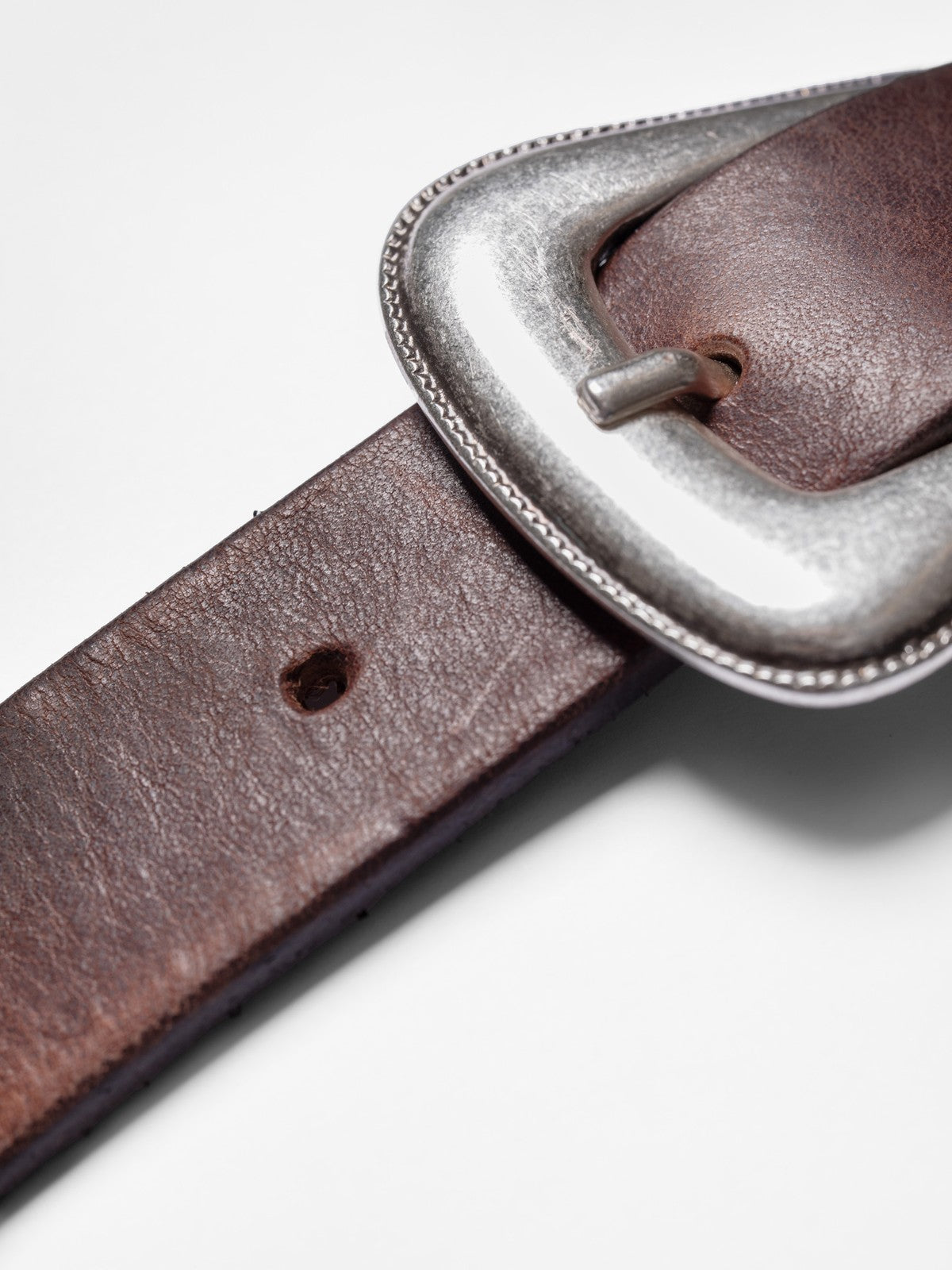 Western Silver Belt /Dark Brown