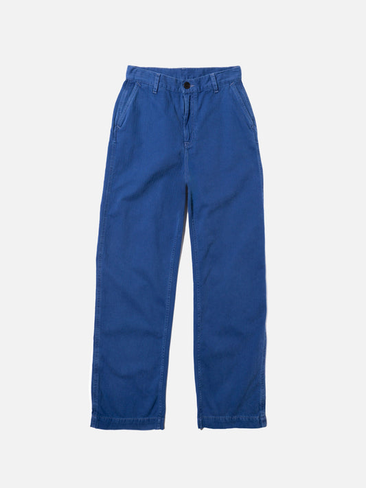 Wendy Herringbone Pants Blue - Nudie Jeans