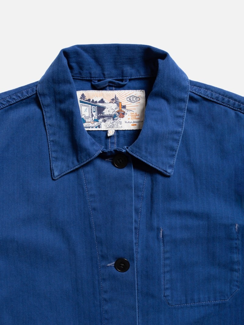 Lovis Herringbone Denimjakke - Nudie Jeans