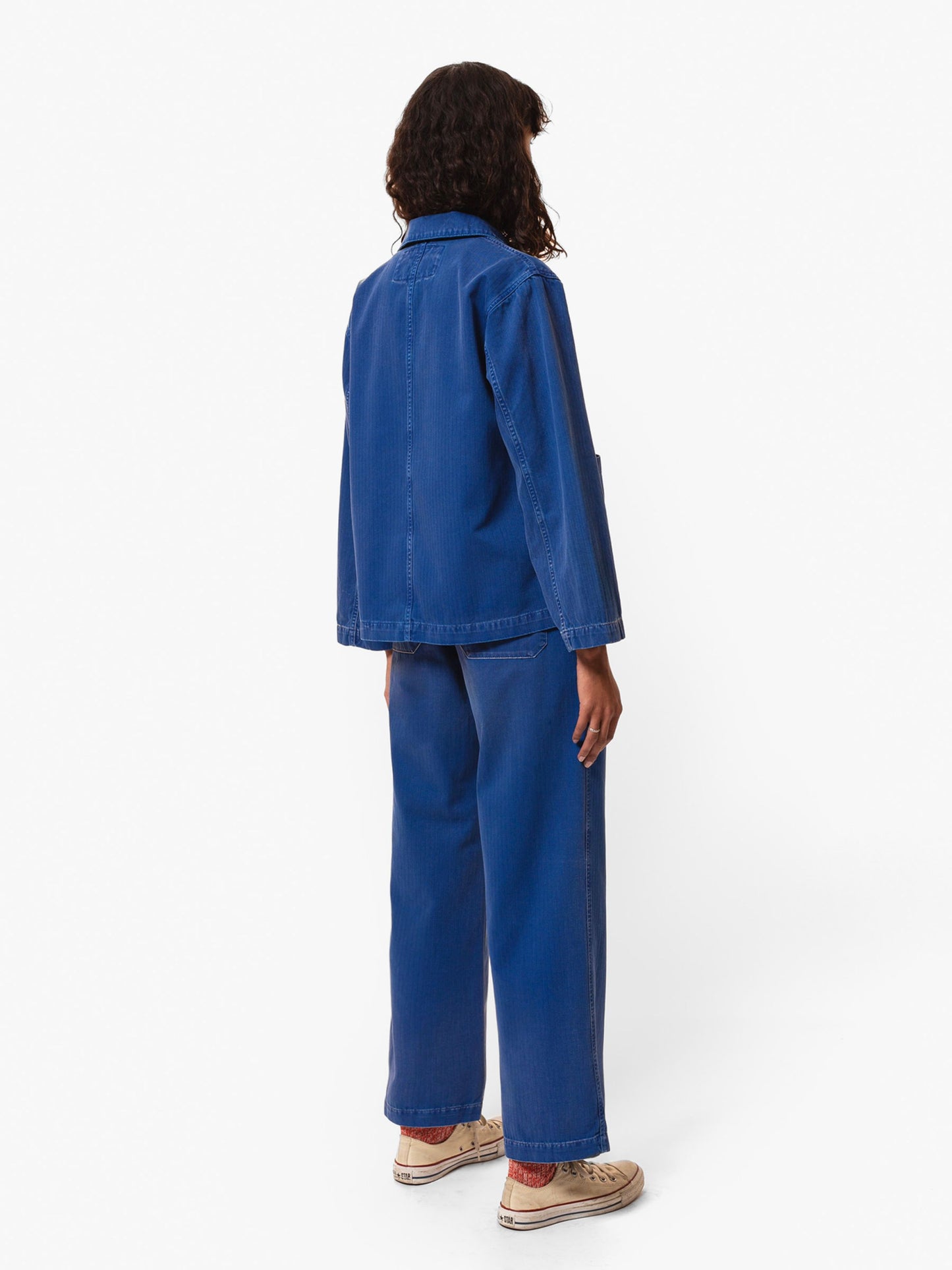 Lovis Herringbone Denimjakke - Nudie Jeans
