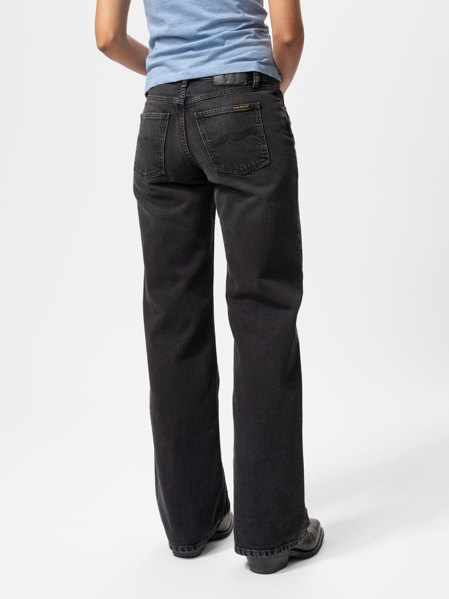 Wide Heidi Slow Black - Nudie Jeans