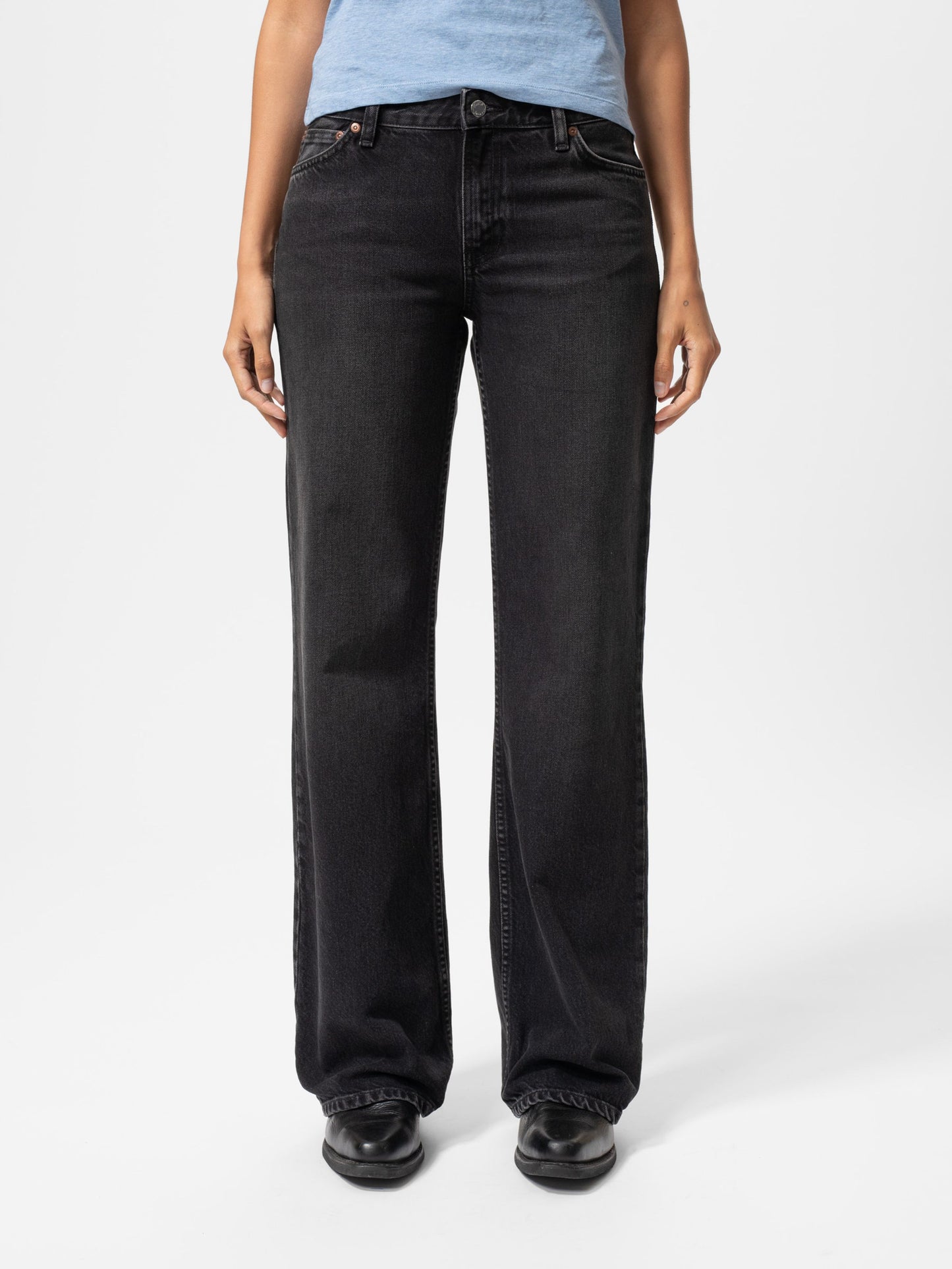 Wide Heidi Slow Black - Nudie Jeans