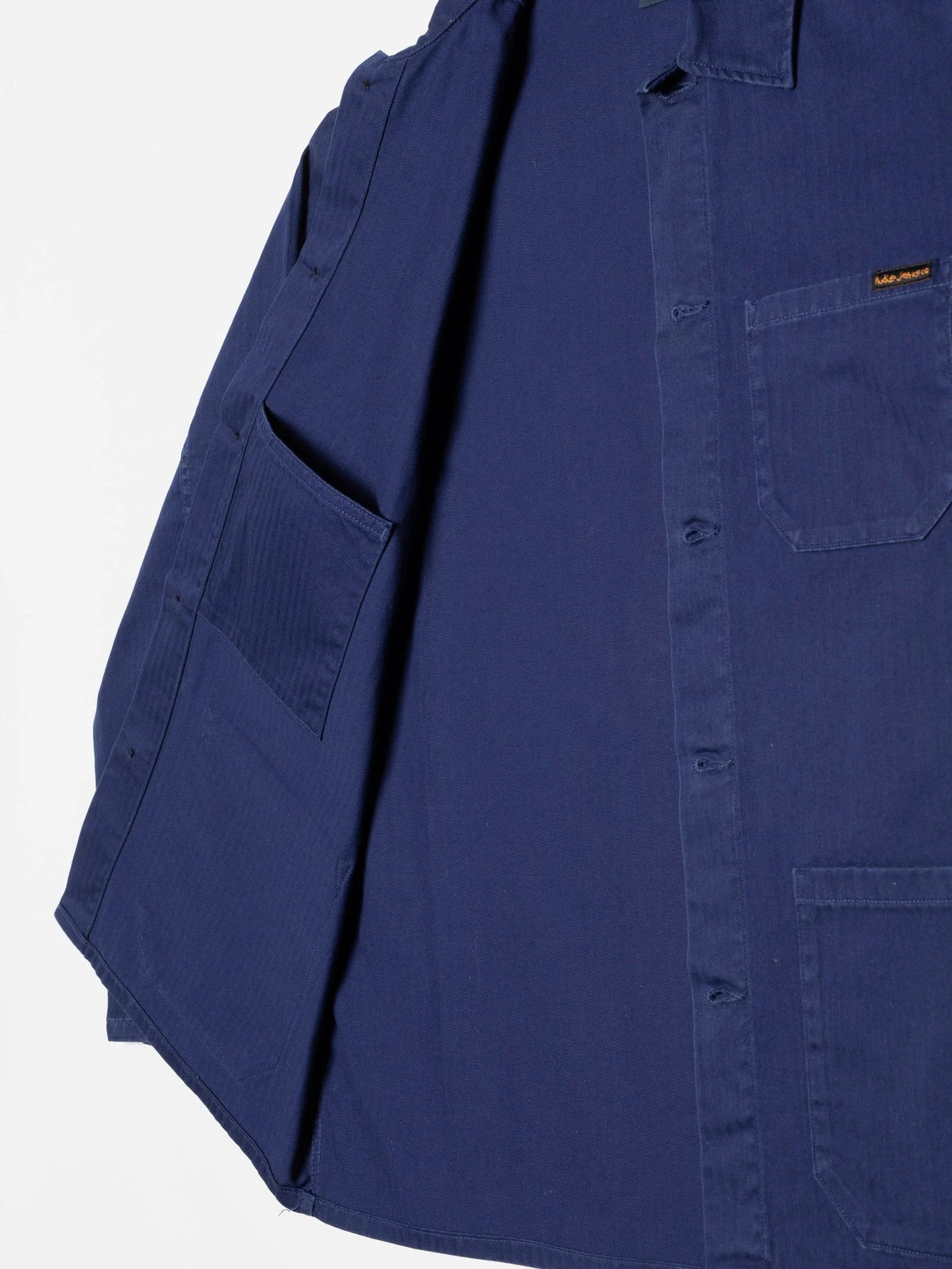 Buddy Chore Jacket Herringbone (Deep Blue) - Nudie Jeans