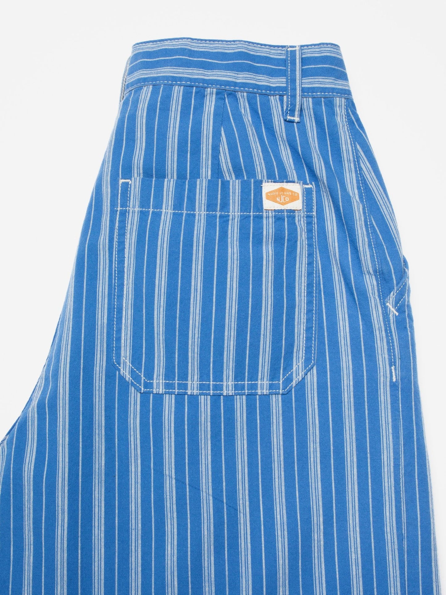 Gullan Pants Striped (Blue/Offwhite) - Nudie Jeans - RES-RES