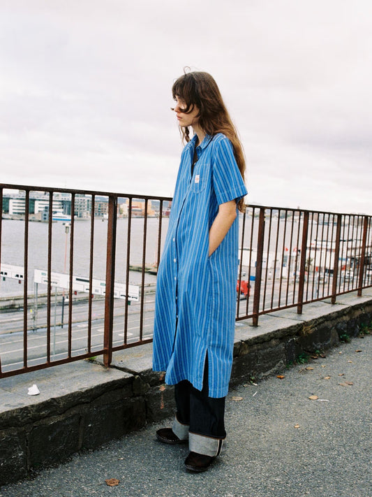 Danielle Dress Striped Blue/Offwhite - Nudie Jeans - RES-RES