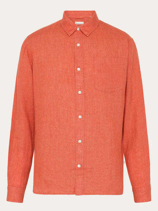 Regular Linen Shirt - GOTS/VEGAN (Langoustino)