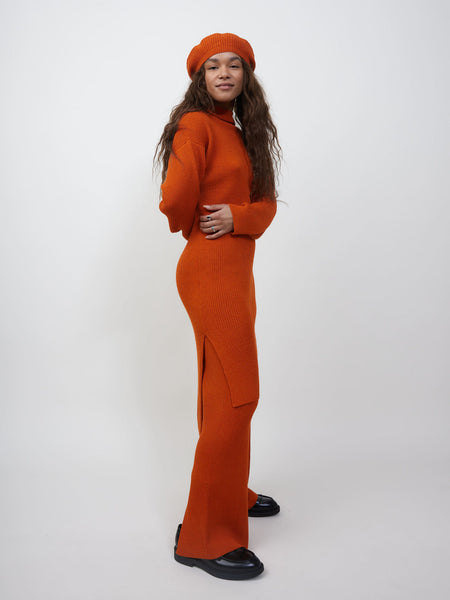 Carla Dress (Orange) - La Femme Rousse