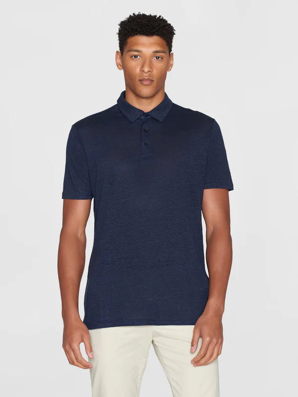 Regular Linen Polo Total Eclipse Knowledge Cotton Apparel RES RES