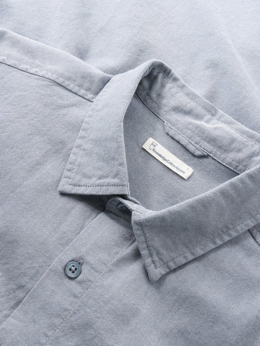 Regular Fit Light Twill Shirt - GOTS/Vegan (Vintage Indigo)