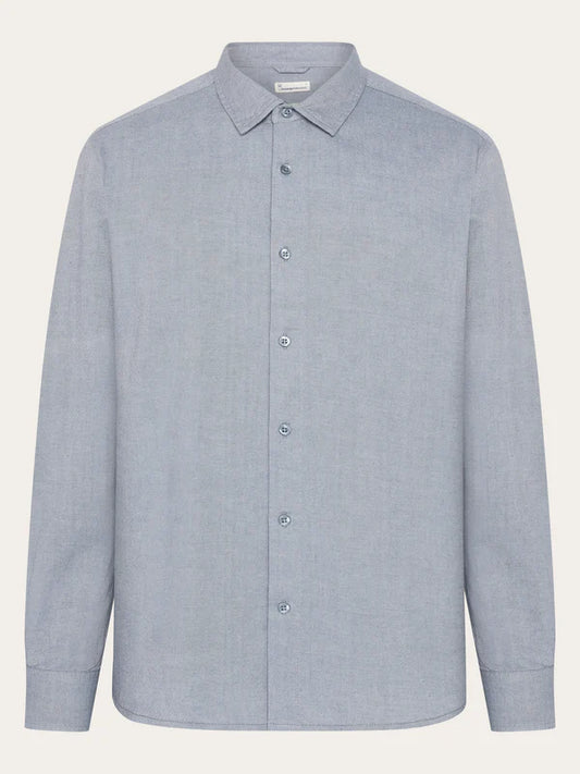 Regular Fit Light Twill Shirt - GOTS/Vegan (Vintage Indigo)