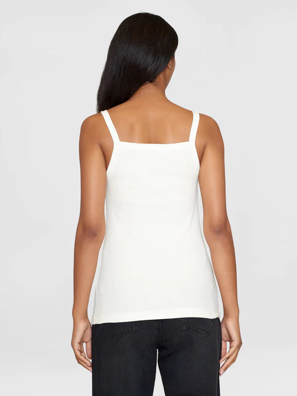 Rip Strap Top - Regenerativ økologisk certificeret - GOTS/Vegan (Star White)