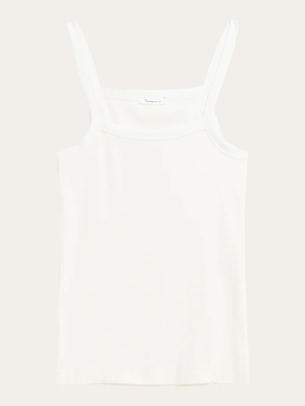 Rip Strap Top - Regenerativ økologisk certificeret - GOTS/Vegan (Star White)