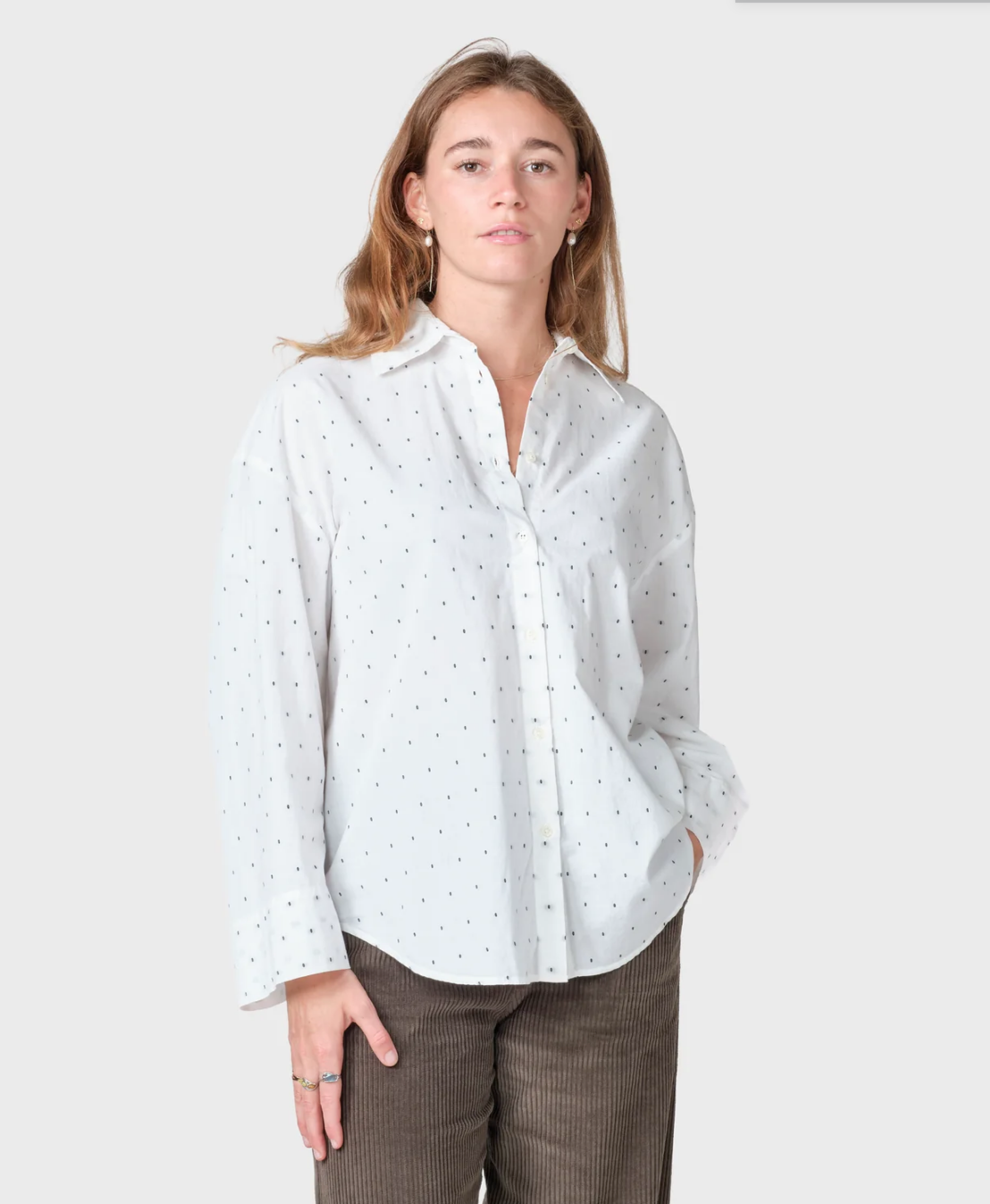 Harlow Shirt (White/Black) - Klitmøller Collective