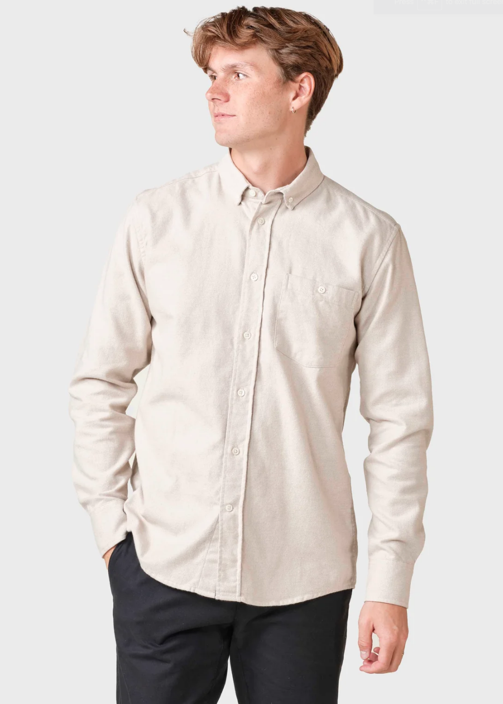 Benjamin Lumber Shirt (Sand Melange) - Klitmøller Collective