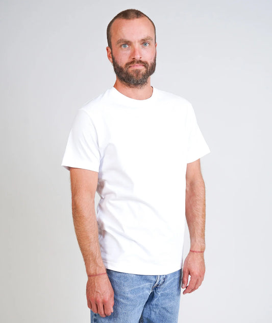 Essential Men's Brushed T-shirt (White) - ELSK