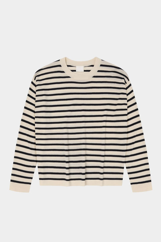 Striped Blouse Ecru/Dark Navy - Fub