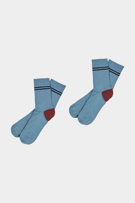 Tennis Socks (Washed Indigo) - FUB