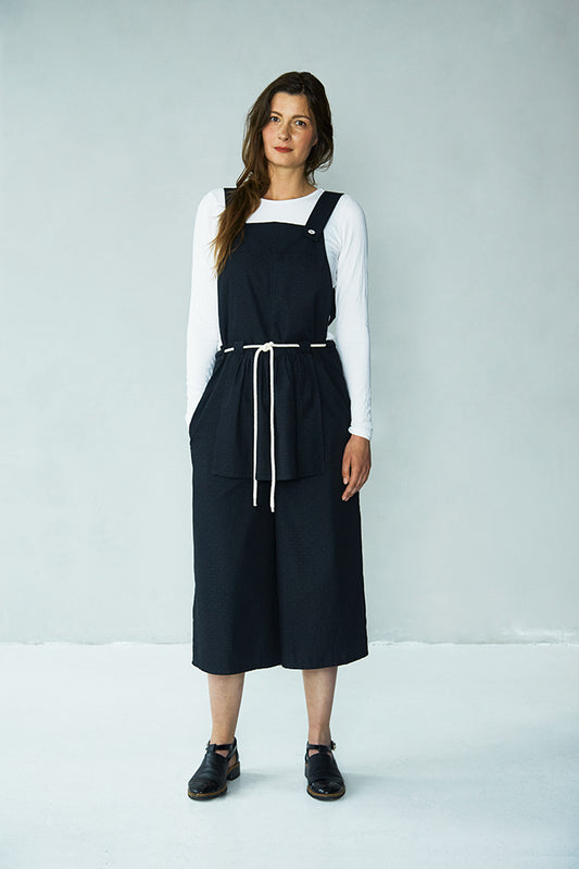 Ruffle Jump (Black/Gret Dot) - LA FEMME ROUSSE