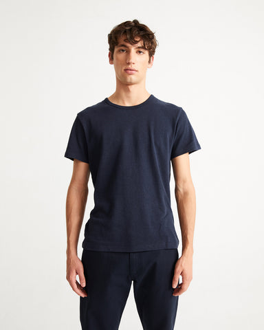 Basic Hemp T-shirt (Navy) - Thinking MU