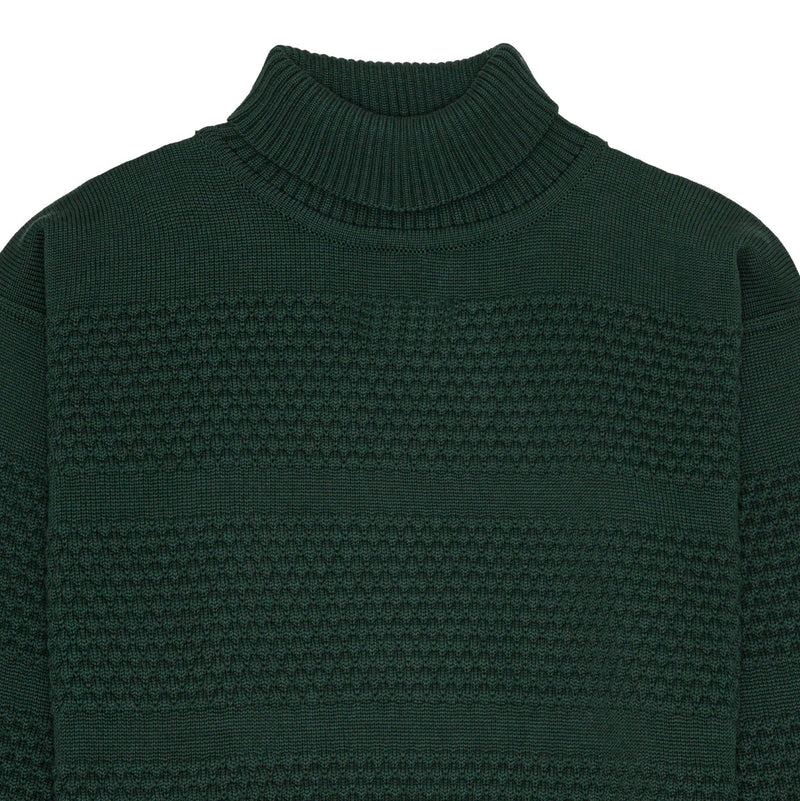 Fisherman Sweater Turtleneck (Thunder Green) - S.N.S Herning