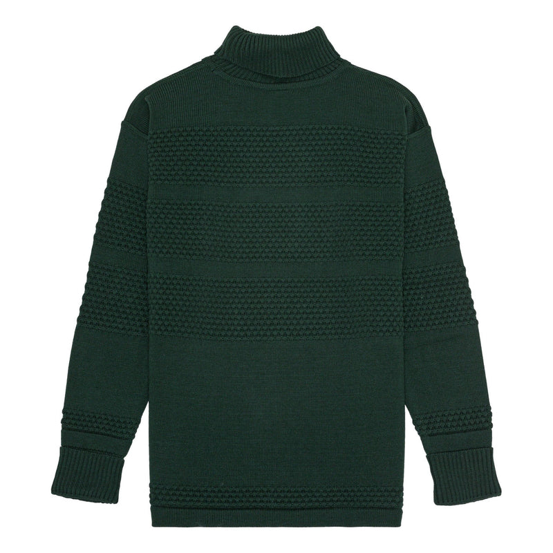 Fisherman Sweater Turtleneck (Thunder Green) - S.N.S Herning