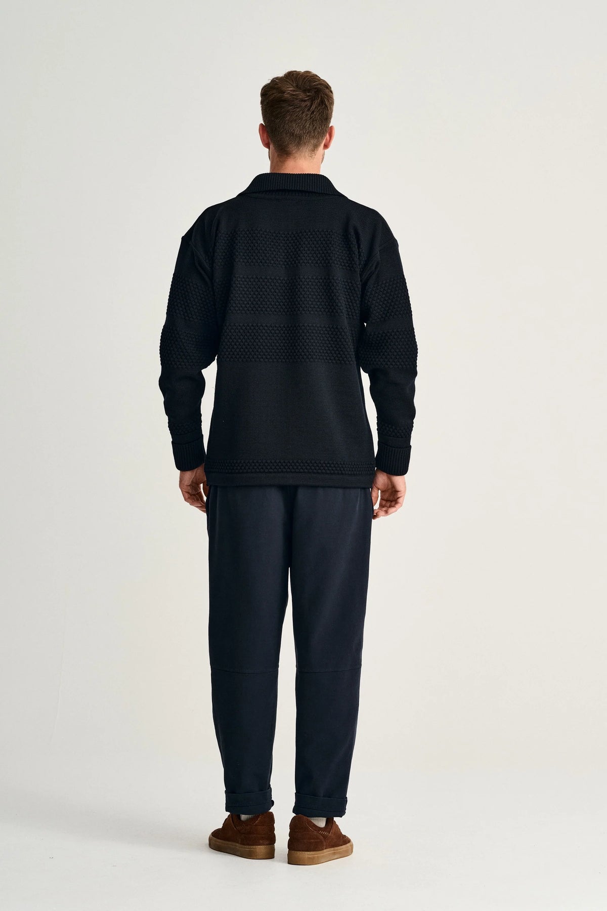 Fisherman Half Zip /Navy Blue - RES-RES