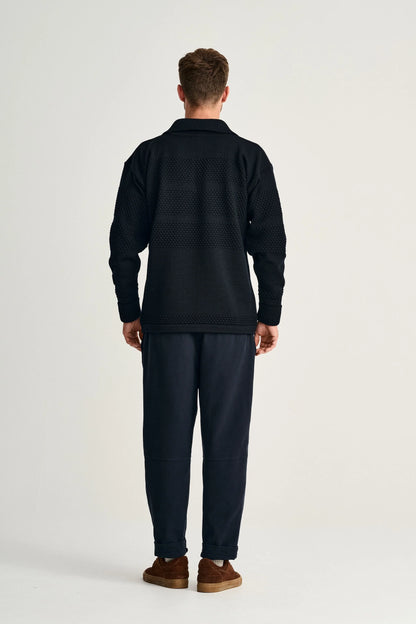 Fisherman Half Zip /Navy Blue - RES-RES