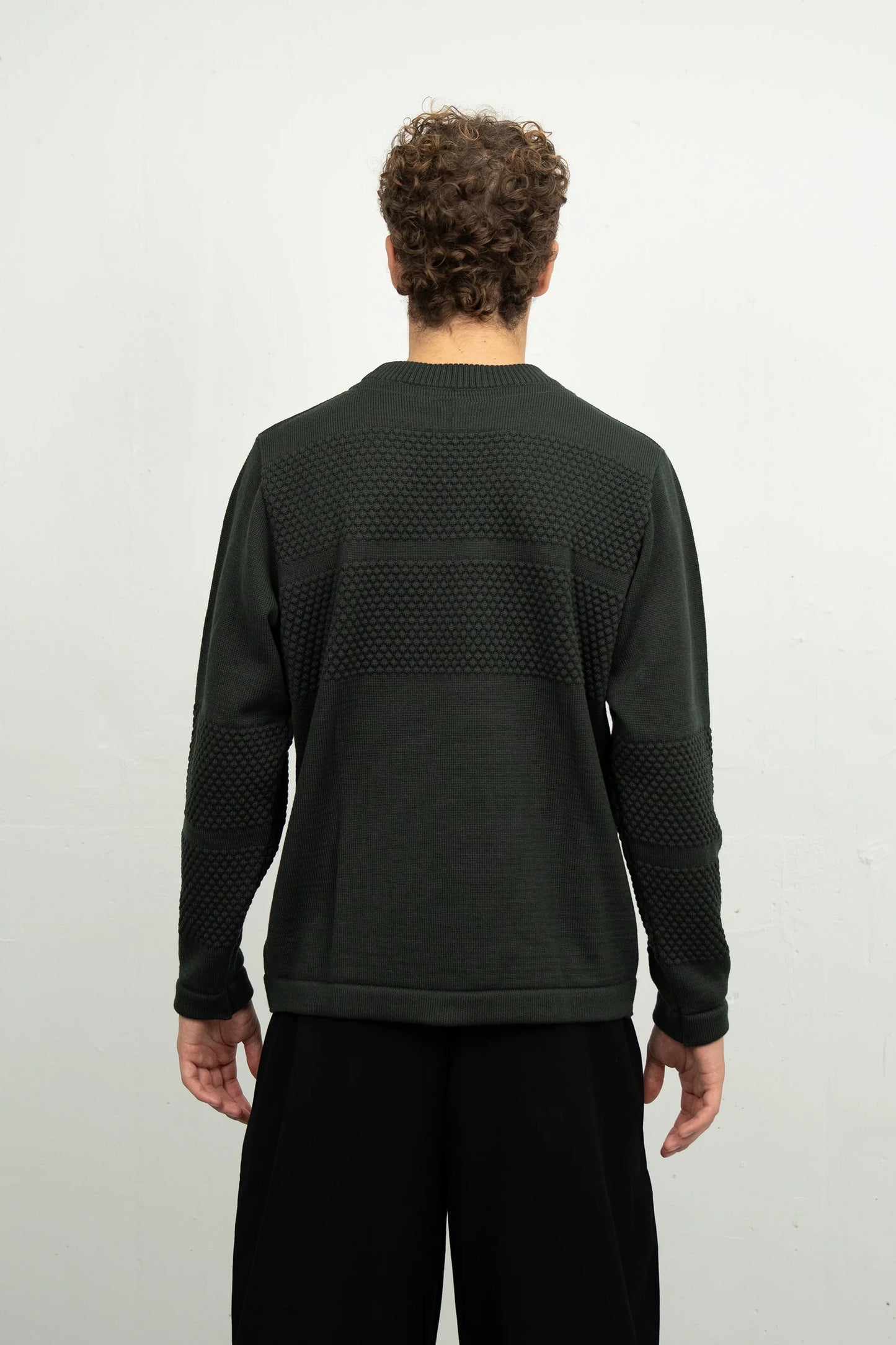 Fishermen Rank-III Crew Neck (Dark Forest Green) - S.N.S Herning