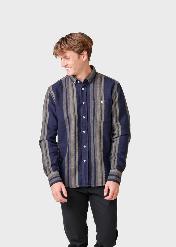 Filipe Shirt (Sand/Navy) - Klitmøller