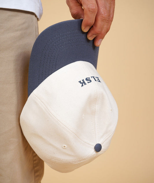 Base Canvas Cap / Off White-Navy - RES-RES