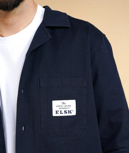 RIPSTOP MEN'S LS SHIRT DARK NAVY - RES-RES