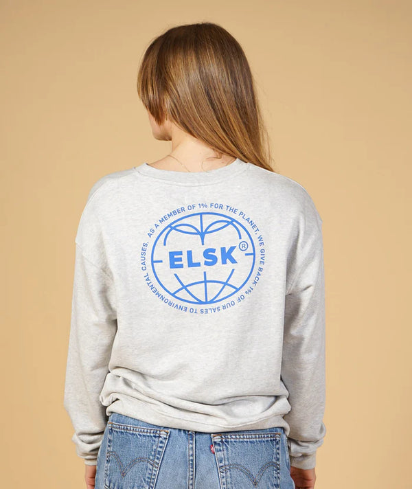 Statement Globe BP Women's Skyum Crewneck (Snow Melange) - ELSK