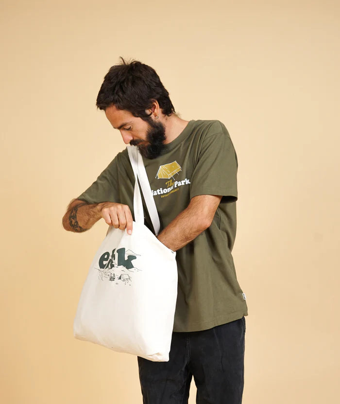National Park Herre Børstet T-shirt (Warehouse Green) - ELSK