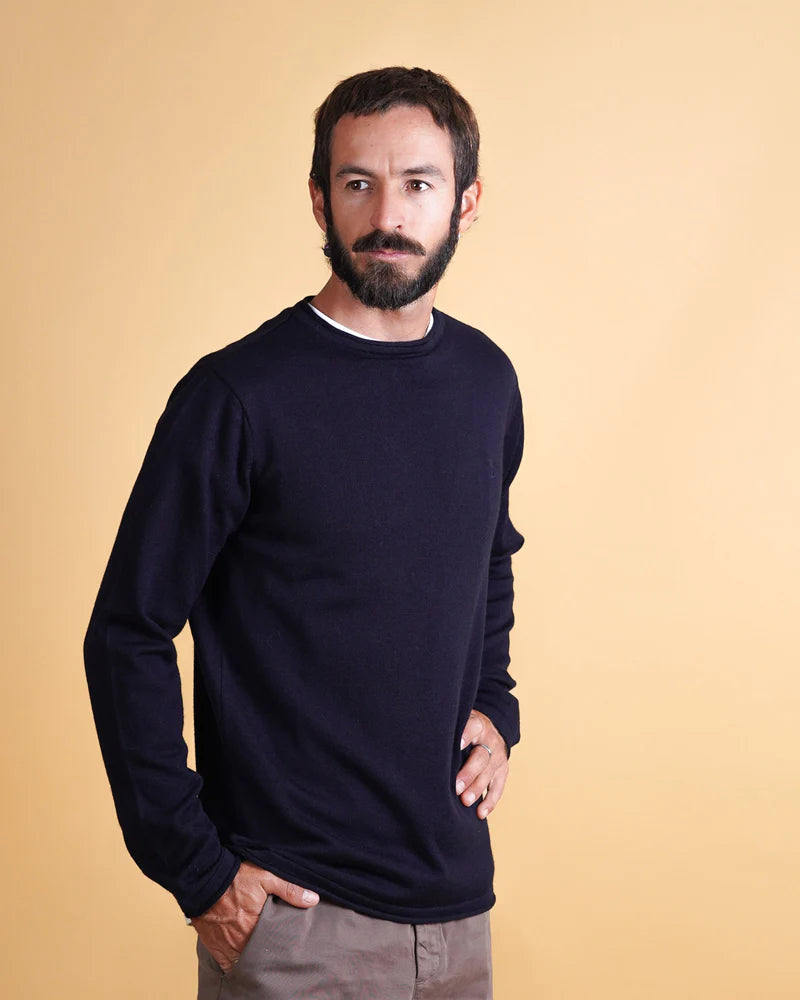HYBRID MEN'S DOUBLE KNIT DARK NAVY - RES-RES