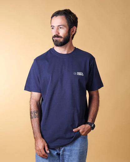 Earth Karma Brushed T-shirt - Navy