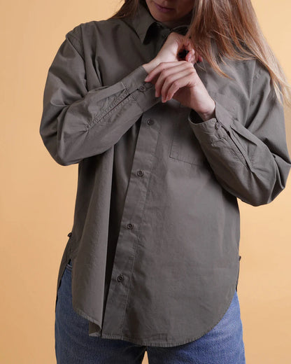 POPLIN WOMEN'S SHIRT MOSSY BARK - RES-RES