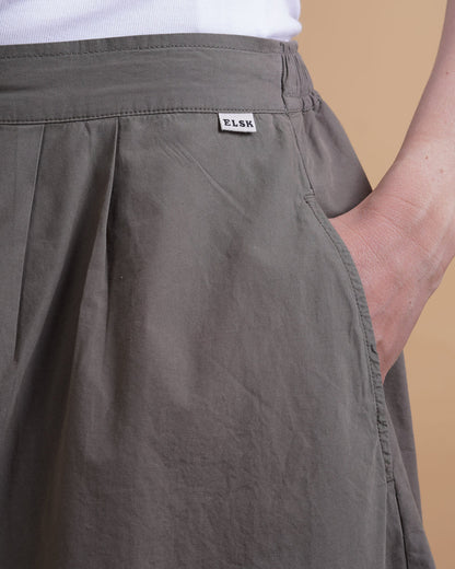 POPLIN WOMEN'S SKIRT MOSSY BARK - RES-RES