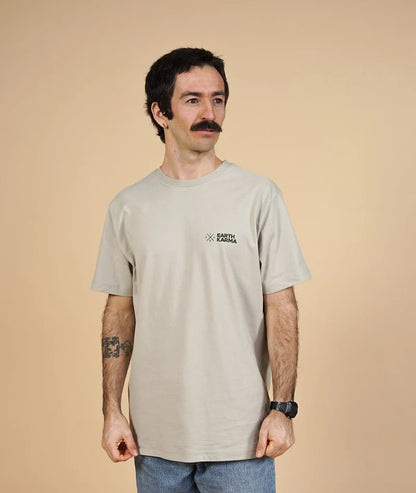 EARTH KARMA BRUSHED T-SHIRT SAND STONE - RES-RES