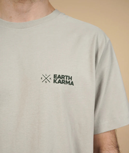EARTH KARMA BRUSHED T-SHIRT SAND STONE - RES-RES
