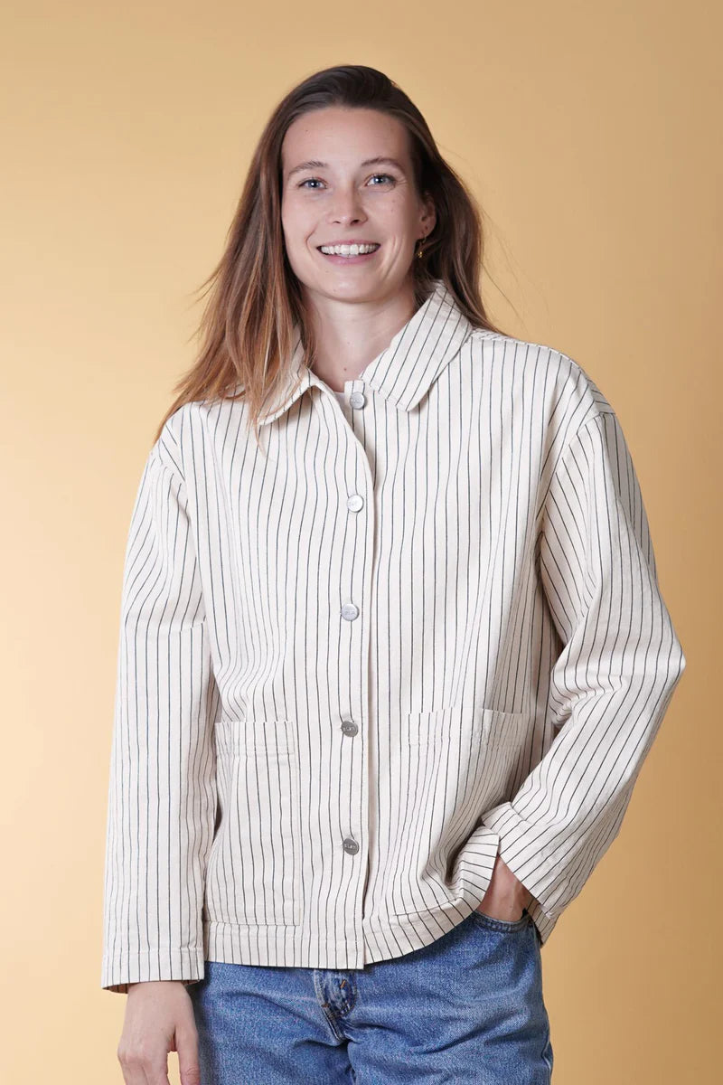 EASE WOMEN'S OVERSHIRT ECRU/EARTH - RES-RES