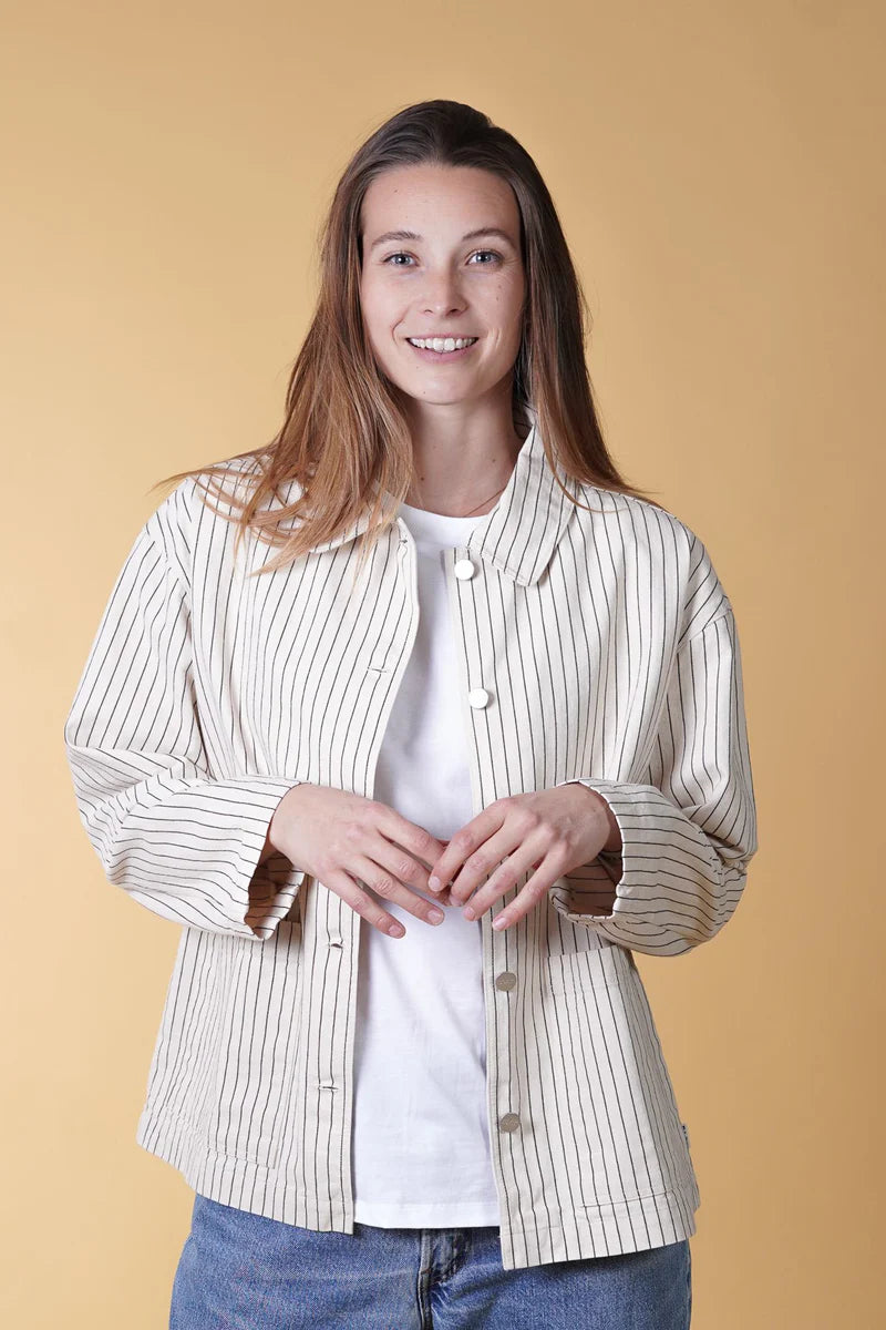 EASE WOMEN'S OVERSHIRT ECRU/EARTH - RES-RES