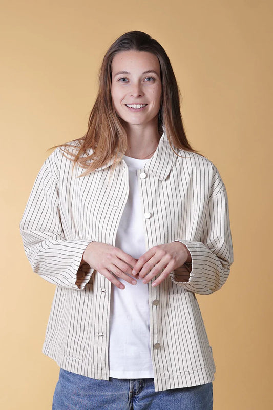 EASE WOMEN'S OVERSHIRT ECRU/EARTH - RES-RES