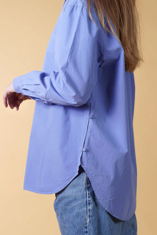 POPLIN WOMEN'S SHIRT GLACIER BLUE - RES-RES