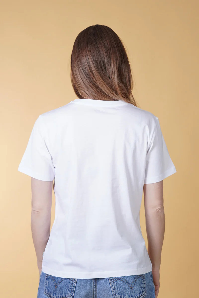 SIGNED BASIC WOMEN'S CLASSIC T-SHIRT OPTIC WHITE - RES-RES