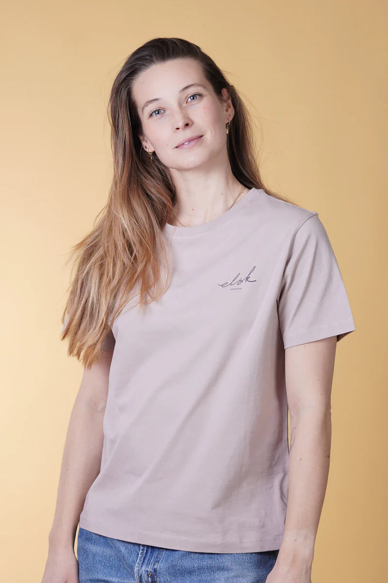 SIGNED BASIC WOMEN'S CLASSIC T-SHIRT ASH ROSE - RES-RES
